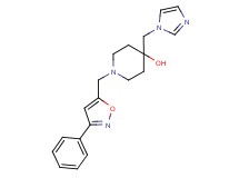 4-(1H-imidazol-1-ylmethyl)-1-[(3-phenylisoxazol-5-yl)methyl]piperidin-4-ol