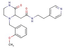 2-[1-(2-methoxybenzyl)-3-oxo-2-piperazinyl]-N-[2-(4-pyridinyl)ethyl]acetamide