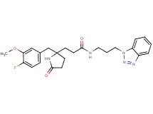N-[3-(1H-1,2,3-benzotriazol-1-yl)propyl]-3-[2-(4-fluoro-3-methoxybenzyl)-5-oxo-2-pyrrolidinyl]propanamide