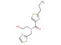 N-(2-hydroxyethyl)-2-propyl-N-(1,3-thiazol-2-ylmethyl)-1,3-thiazole-4-carboxamide
