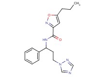 N-[1-phenyl-3-(1H-1,2,4-triazol-1-yl)propyl]-5-propyl-3-isoxazolecarboxamide