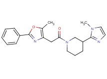 3-(1-methyl-1H-imidazol-2-yl)-1-[(5-methyl-2-phenyl-1,3-oxazol-4-yl)acetyl]piperidine