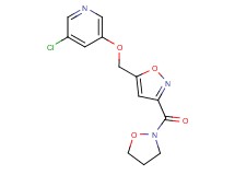 3-chloro-5-{[3-(2-isoxazolidinylcarbonyl)-5-isoxazolyl]methoxy}pyridine