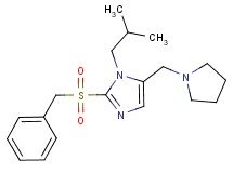 2-(benzylsulfonyl)-1-isobutyl-5-(1-pyrrolidinylmethyl)-1H-imidazole