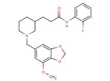 N-(2-fluorophenyl)-3-{1-[(7-methoxy-1,3-benzodioxol-5-yl)methyl]-3-piperidinyl}propanamide