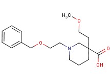 1-[2-(benzyloxy)ethyl]-3-(2-methoxyethyl)-3-piperidinecarboxylic acid