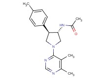 N-[(3S*,4R*)-1-(5,6-dimethyl-4-pyrimidinyl)-4-(4-methylphenyl)-3-pyrrolidinyl]acetamide