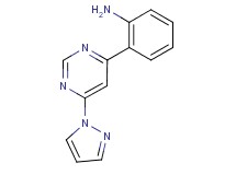 2-[6-(1H-pyrazol-1-yl)pyrimidin-4-yl]aniline