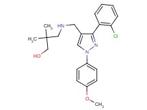 3-({[3-(2-chlorophenyl)-1-(4-methoxyphenyl)-1H-pyrazol-4-yl]methyl}amino)-2,2-dimethyl-1-propanol