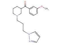(3-methoxyphenyl){1-[3-(1H-pyrazol-1-yl)propyl]-3-piperidinyl}methanone