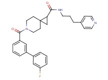 6-[(3'-fluoro-3-biphenylyl)carbonyl]-N-[3-(4-pyridinyl)propyl]-6-azaspiro[2.5]octane-1-carboxamide