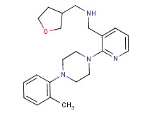 ({2-[4-(2-methylphenyl)-1-piperazinyl]-3-pyridinyl}methyl)(tetrahydro-3-furanylmethyl)amine