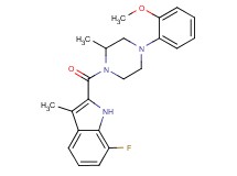 7-fluoro-2-{[4-(2-methoxyphenyl)-2-methyl-1-piperazinyl]carbonyl}-3-methyl-1H-indole