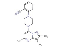 2-[4-(2,3,5-trimethylpyrazolo[1,5-a]pyrimidin-7-yl)-1-piperazinyl]benzonitrile