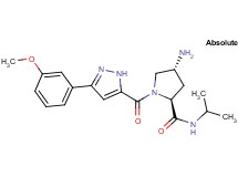 (4R)-4-amino-N-isopropyl-1-{[3-(3-methoxyphenyl)-1H-pyrazol-5-yl]carbonyl}-L-prolinamide