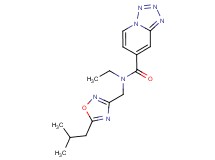 N-ethyl-N-[(5-isobutyl-1,2,4-oxadiazol-3-yl)methyl]tetrazolo[1,5-a]pyridine-7-carboxamide