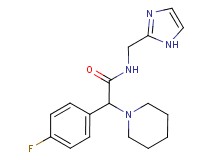 2-(4-fluorophenyl)-N-(1H-imidazol-2-ylmethyl)-2-piperidin-1-ylacetamide