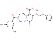methyl 3-[(2,6-dimethyl-4-pyrimidinyl)carbonyl]-7-oxo-9-[2-(2-thienyl)ethoxy]-1,2,3,4,5,7-hexahydropyrido[1,2-d][1,4]diazepine-10-carboxylate
