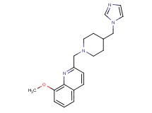 2-{[4-(1H-imidazol-1-ylmethyl)piperidin-1-yl]methyl}-8-methoxyquinoline