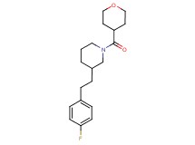 3-[2-(4-fluorophenyl)ethyl]-1-(tetrahydro-2H-pyran-4-ylcarbonyl)piperidine