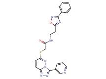 N-[2-(3-phenyl-1,2,4-oxadiazol-5-yl)ethyl]-2-{[3-(3-pyridinyl)[1,2,4]triazolo[4,3-b]pyridazin-6-yl]thio}acetamide