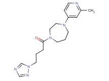 1-(2-methyl-4-pyridinyl)-4-[4-(1H-1,2,4-triazol-1-yl)butanoyl]-1,4-diazepane