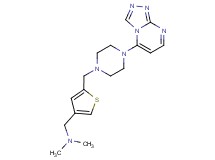 N,N-dimethyl-1-{5-[(4-[1,2,4]triazolo[4,3-a]pyrimidin-5-ylpiperazin-1-yl)methyl]-3-thienyl}methanamine