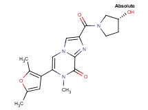 6-(2,5-dimethyl-3-furyl)-2-{[(3R)-3-hydroxypyrrolidin-1-yl]carbonyl}-7-methylimidazo[1,2-a]pyrazin-8(7H)-one