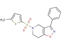 5-[(5-methyl-2-thienyl)sulfonyl]-3-phenyl-4,5,6,7-tetrahydroisoxazolo[4,5-c]pyridine