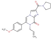 7-allyl-6-(4-methoxyphenyl)-2-(pyrrolidin-1-ylcarbonyl)imidazo[1,2-a]pyrazin-8(7H)-one