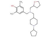 4-{[[(1-cyclopentyl-4-piperidinyl)methyl](tetrahydro-2-furanylmethyl)amino]methyl}-2,6-dimethylphenol