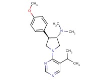 (3S*,4R*)-1-(5-isopropyl-4-pyrimidinyl)-4-(4-methoxyphenyl)-N,N-dimethyl-3-pyrrolidinamine