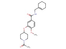 3-[(1-acetylpiperidin-4-yl)oxy]-N-(cyclohex-1-en-1-ylmethyl)-4-methoxybenzamide