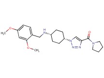 (2,4-dimethoxybenzyl){cis-4-[4-(1-pyrrolidinylcarbonyl)-1H-1,2,3-triazol-1-yl]cyclohexyl}amine