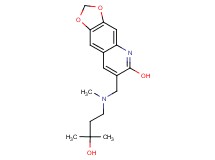 7-{[(3-hydroxy-3-methylbutyl)(methyl)amino]methyl}[1,3]dioxolo[4,5-g]quinolin-6-ol