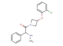 {2-[3-(2-chlorophenoxy)-1-azetidinyl]-2-oxo-1-phenylethyl}methylamine hydrochloride