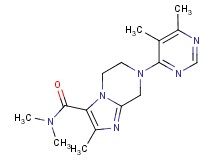 7-(5,6-dimethylpyrimidin-4-yl)-N,N,2-trimethyl-5,6,7,8-tetrahydroimidazo[1,2-a]pyrazine-3-carboxamide