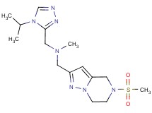 1-(4-isopropyl-4H-1,2,4-triazol-3-yl)-N-methyl-N-{[5-(methylsulfonyl)-4,5,6,7-tetrahydropyrazolo[1,5-a]pyrazin-2-yl]methyl}methanamine