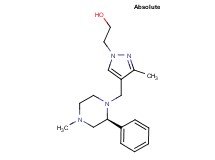 2-(3-methyl-4-{[(2S)-4-methyl-2-phenylpiperazin-1-yl]methyl}-1H-pyrazol-1-yl)ethanol
