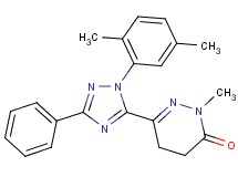6-[1-(2,5-dimethylphenyl)-3-phenyl-1H-1,2,4-triazol-5-yl]-2-methyl-4,5-dihydropyridazin-3(2H)-one