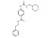 N-(2-phenylethyl)-4-({[(tetrahydro-2H-pyran-4-ylmethyl)amino]carbonyl}amino)benzamide
