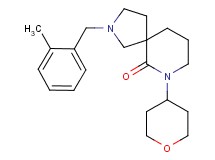 2-(2-methylbenzyl)-7-(tetrahydro-2H-pyran-4-yl)-2,7-diazaspiro[4.5]decan-6-one
