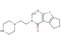3-(2-piperazin-1-ylethyl)-3,5,6,7-tetrahydro-4H-cyclopenta[4,5]thieno[2,3-d]pyrimidin-4-one