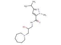 N-[3-(1-azepanyl)-2-hydroxypropyl]-3-isopropyl-1-methyl-1H-pyrazole-5-carboxamide