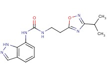 N-1H-indazol-7-yl-N'-[2-(3-isopropyl-1,2,4-oxadiazol-5-yl)ethyl]urea