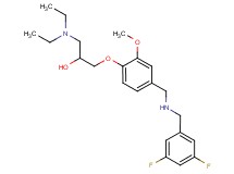 1-(diethylamino)-3-(4-{[(3,5-difluorobenzyl)amino]methyl}-2-methoxyphenoxy)-2-propanol