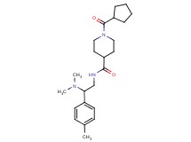 1-(cyclopentylcarbonyl)-N-[2-(dimethylamino)-2-(4-methylphenyl)ethyl]-4-piperidinecarboxamide