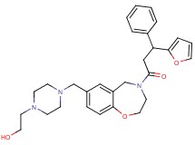 2-[4-({4-[3-(2-furyl)-3-phenylpropanoyl]-2,3,4,5-tetrahydro-1,4-benzoxazepin-7-yl}methyl)-1-piperazinyl]ethanol