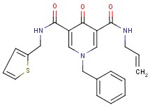 N-allyl-1-benzyl-4-oxo-N'-(2-thienylmethyl)-1,4-dihydro-3,5-pyridinedicarboxamide