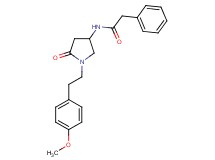 N-{1-[2-(4-methoxyphenyl)ethyl]-5-oxo-3-pyrrolidinyl}-2-phenylacetamide